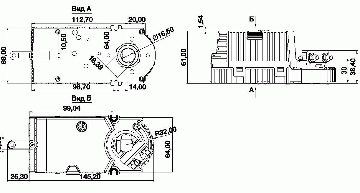Схемы для Электропривод воздушной заслонки Gruner 225С-024T-05-W | Gruner_002-9