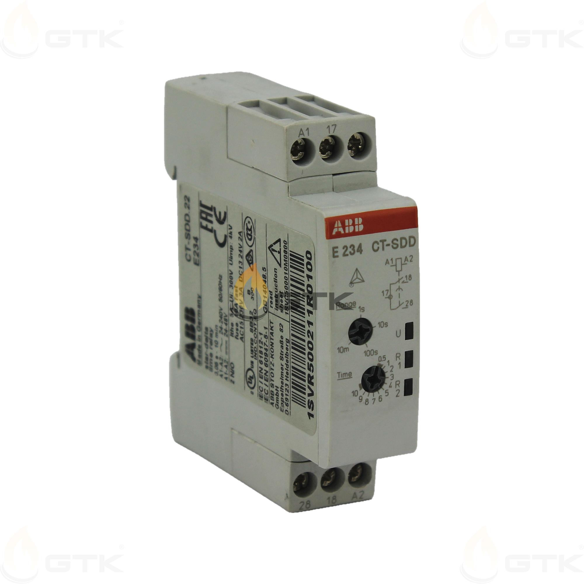 Реле времени ABB 24-48В DC 24-240B AC 2ПК CT-SDD.22 Реле времени ABB 24-48В DC 24-240B AC 2ПК CT-SDD.22