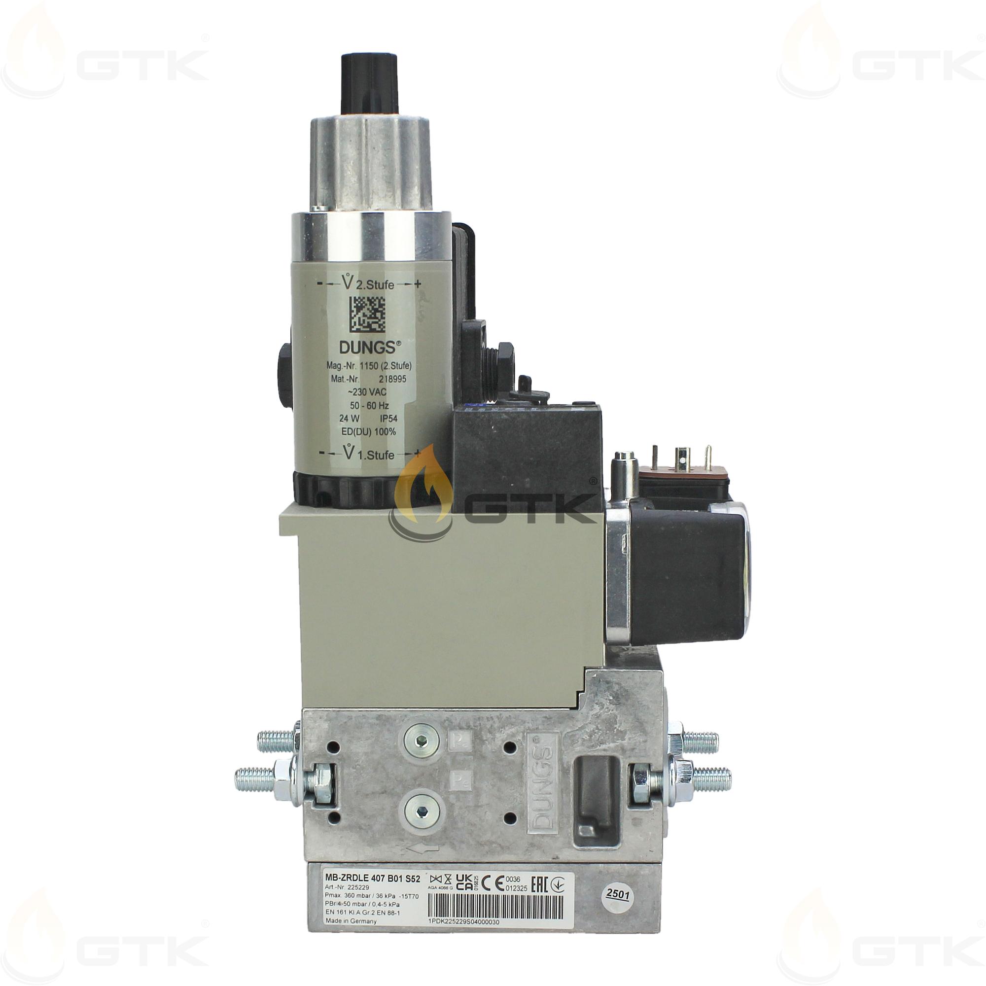 Газовый мультиблок Dungs MB-ZRDLE 407 B01 S52, арт: 225229