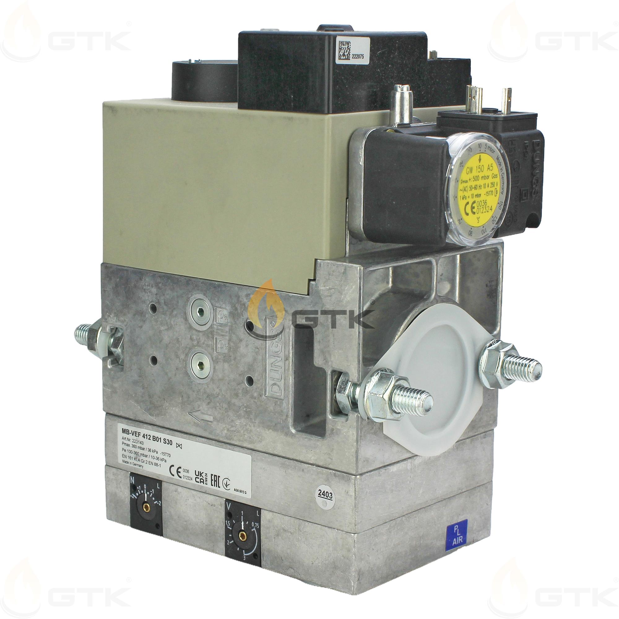 Газовый мультиблок Dungs MB-VEF 412 B01 S30, арт: 232475