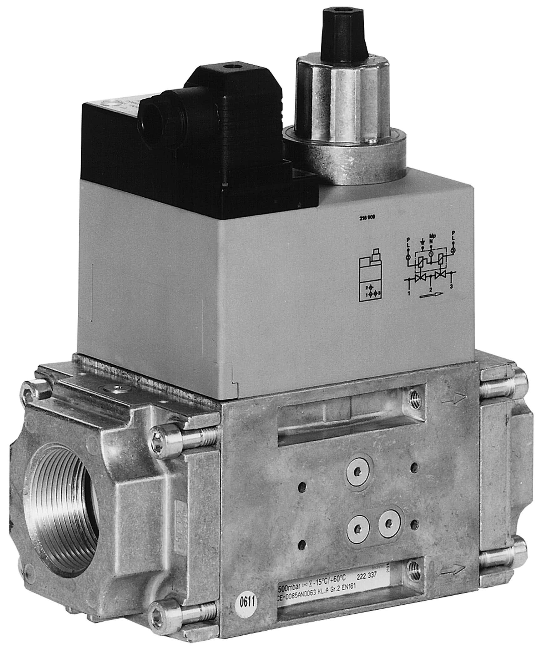 Двойной электромагнитный клапан DMV-DLE 512/11 AC 220-240 V IP 54 Steck | 222337 