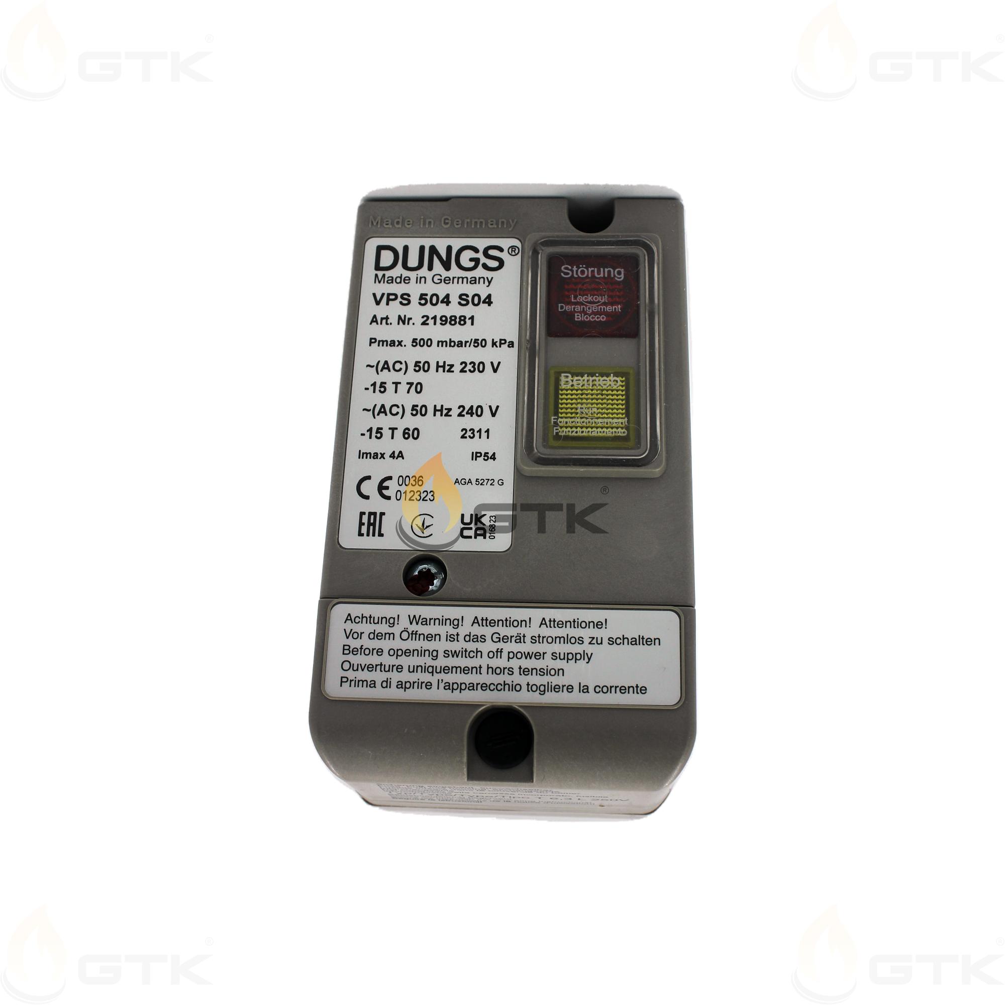 Блок контроля герметичности Dungs VPS 504 S04, арт: 219881