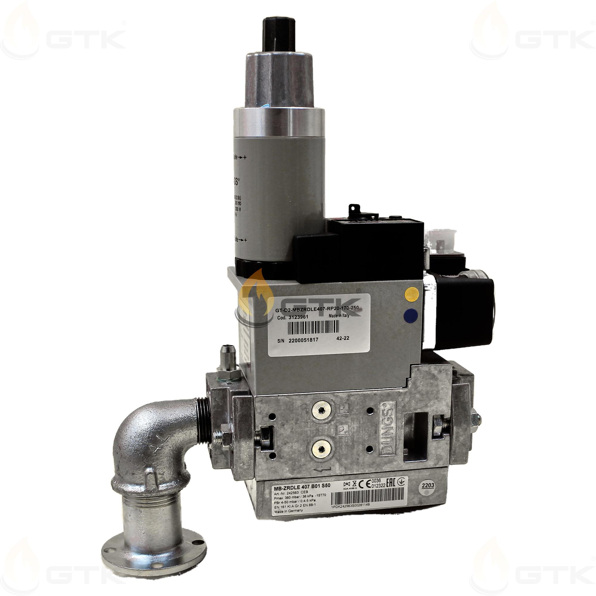 Газовая рампа Ecoflam GT-D2-MBZRDLE407-RP20-170-250, арт: 3123961