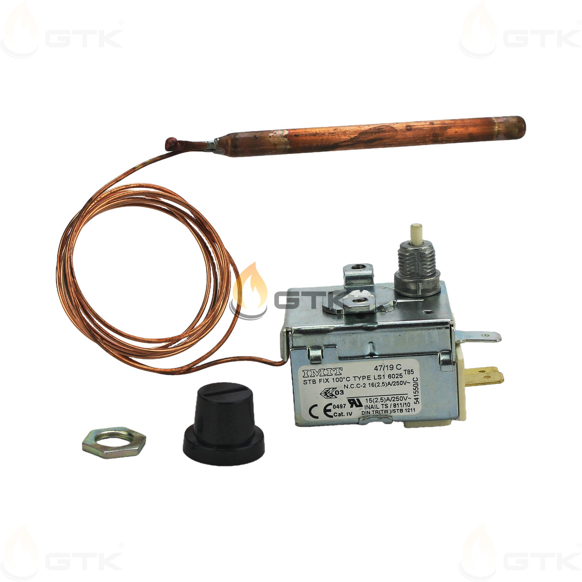 Термостат предохранительный Elco LS1 6025 100°C 1000 мм, 65013725