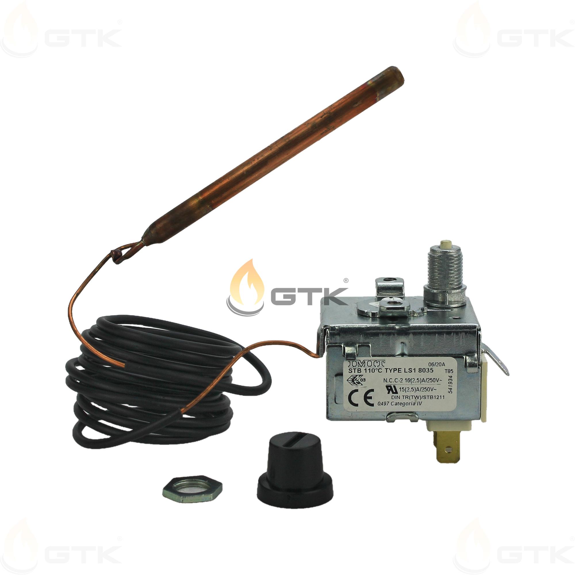 Термостат предохранительный Elco LS1 8035 110°C 1000мм, 65013782