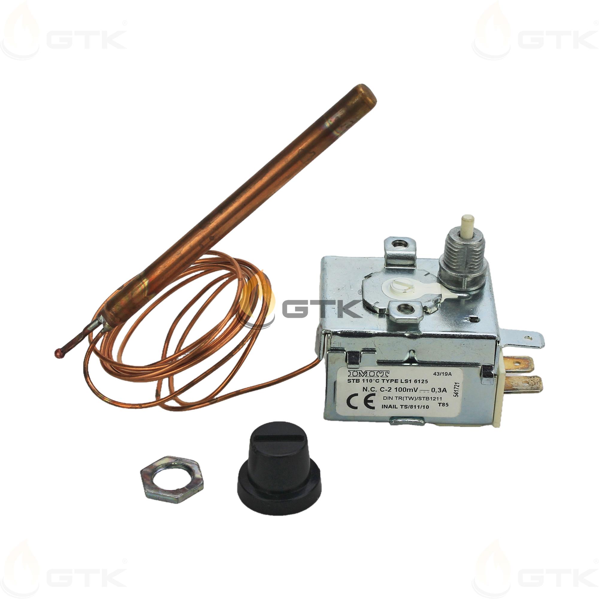 Термостат предохранительный Elco LS1 6125 110°C 1000мм, 65013784