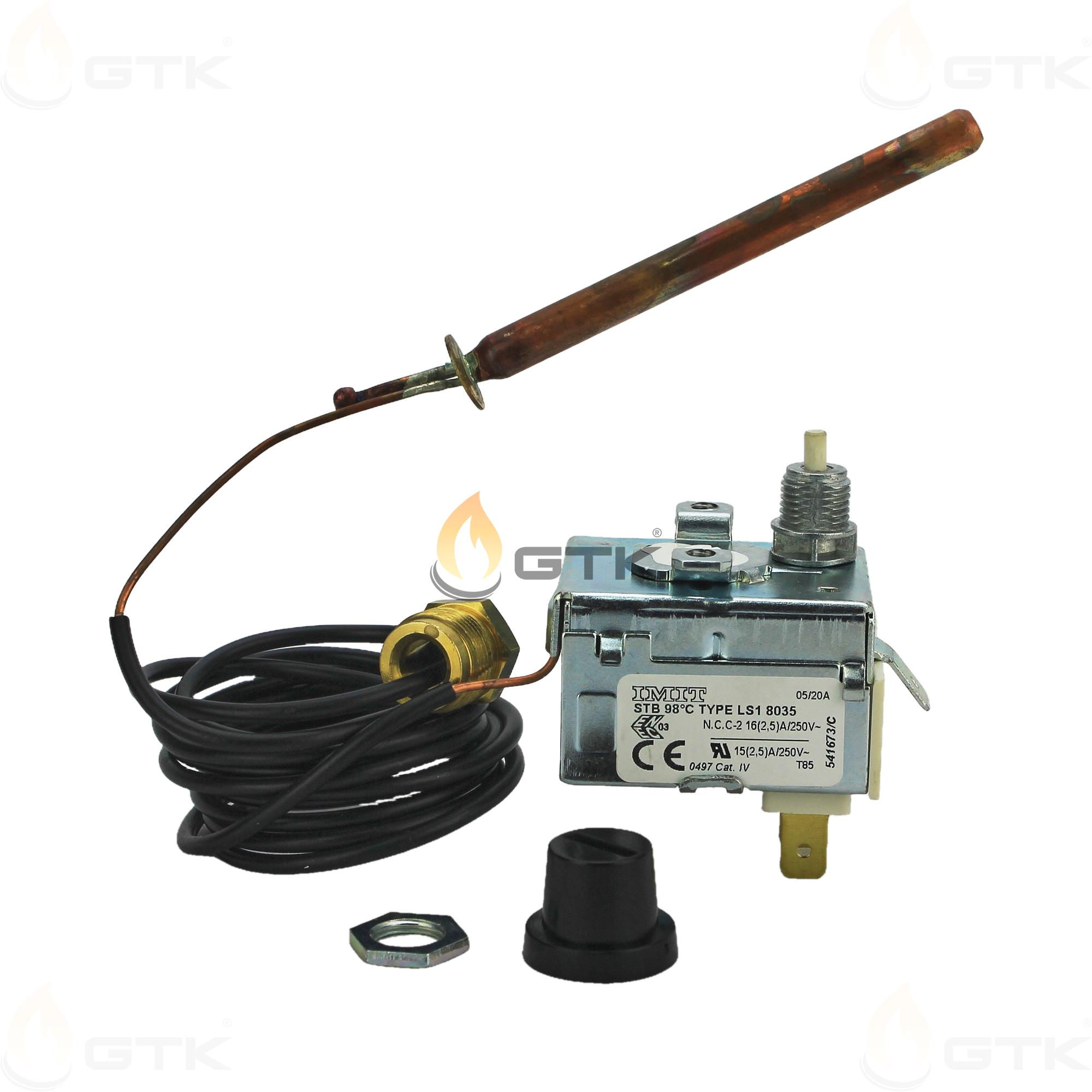 Термостат предохранительный Elco LS1 8035 98°C 1500мм, 65013835