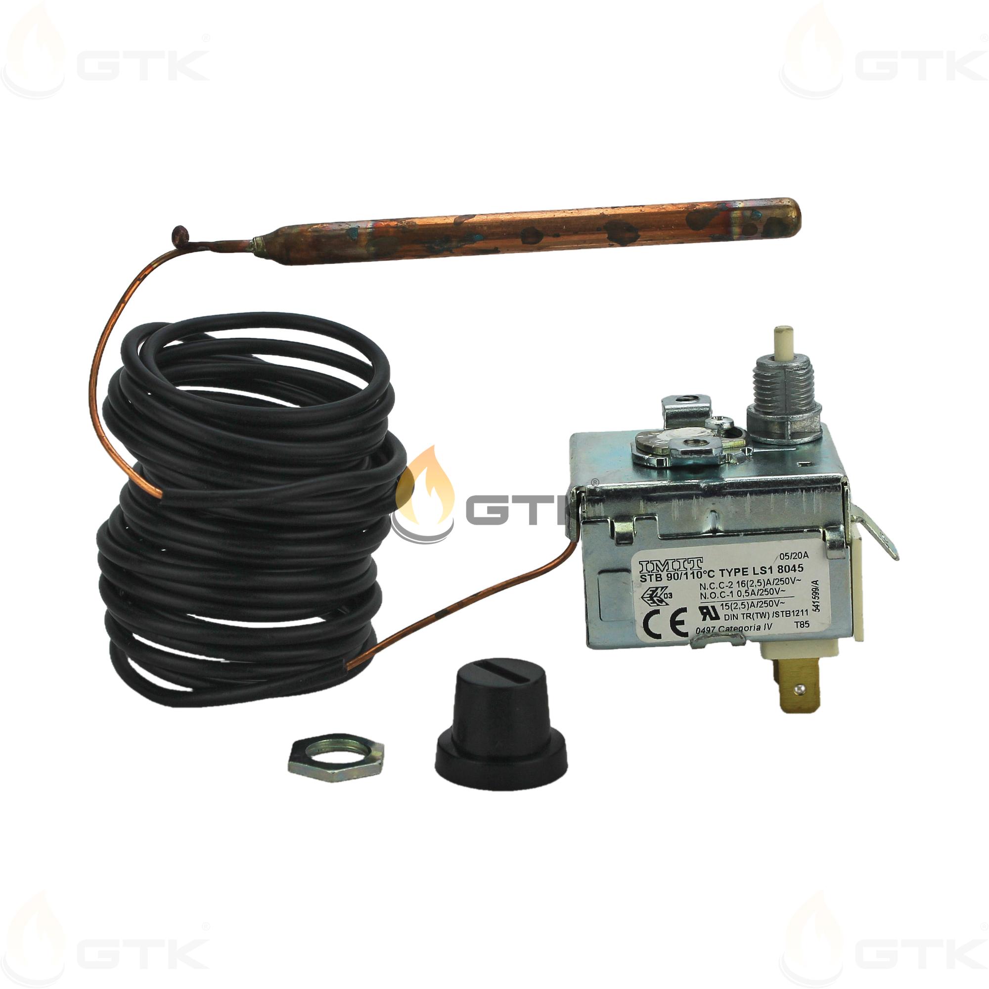 Термостат предохранительный Elco LS1 8045 90/110°C 3000мм, 65013852