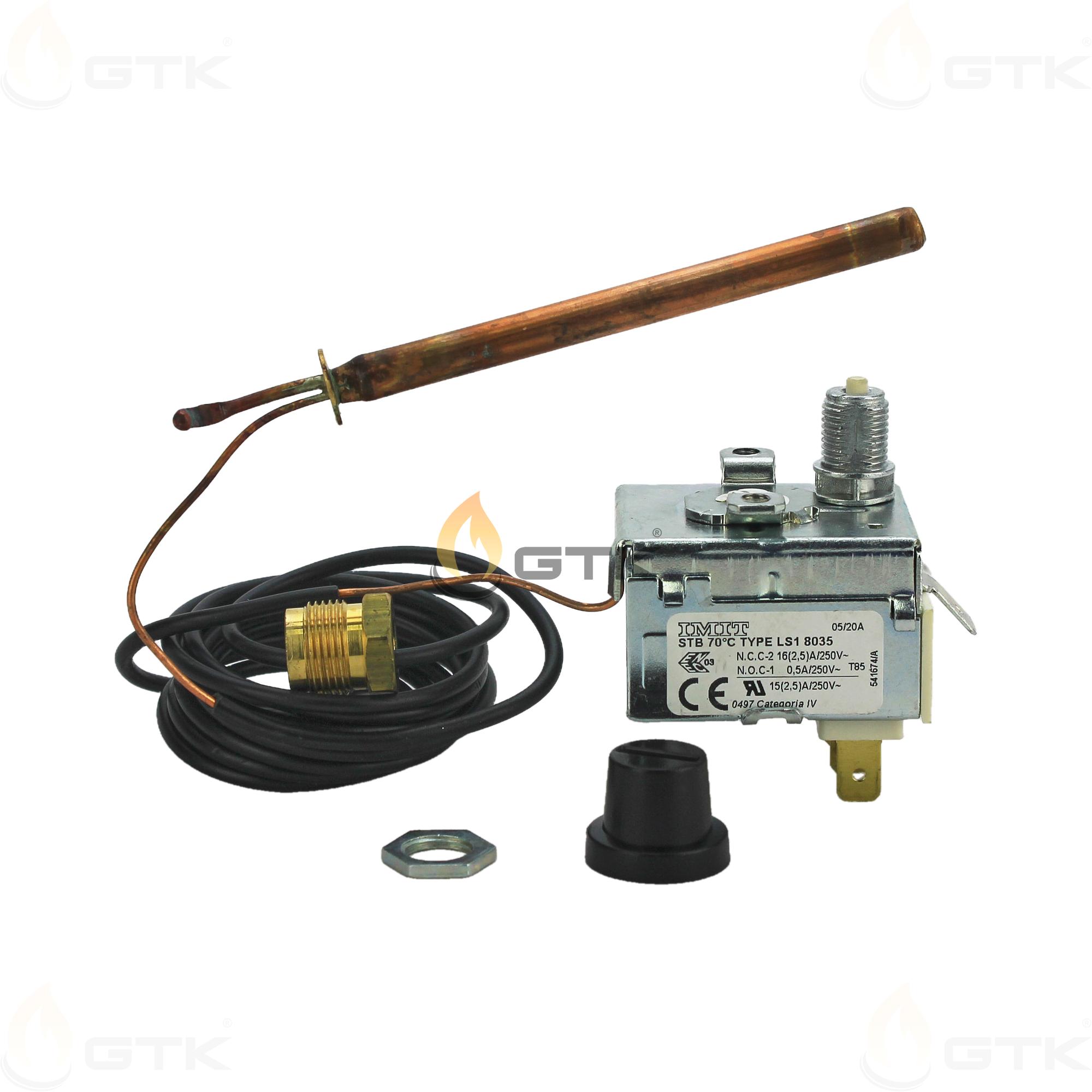 Термостат предохранительный Elco LS1 8035 70°C 1500 мм, 65013854