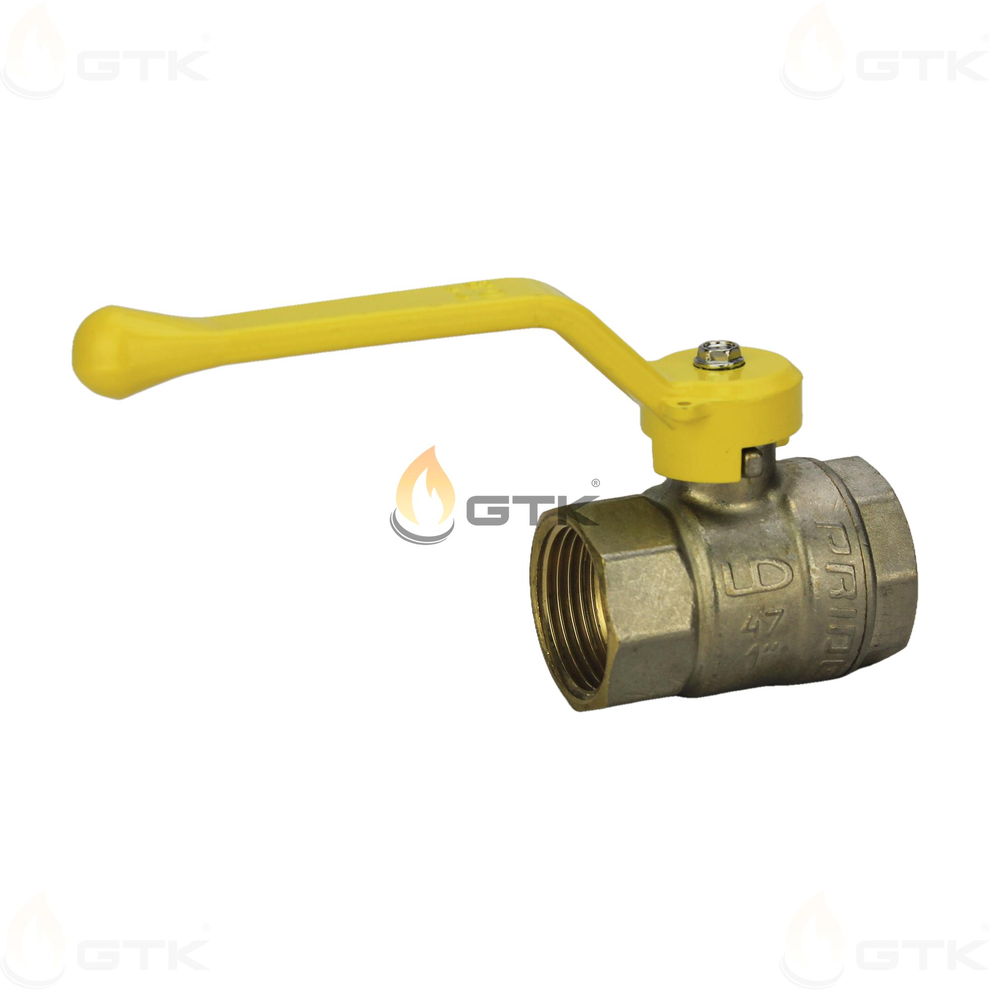 Шаровой латунный кран LD Pride DN25 PN40, 47.25.В-В.Р.GAS