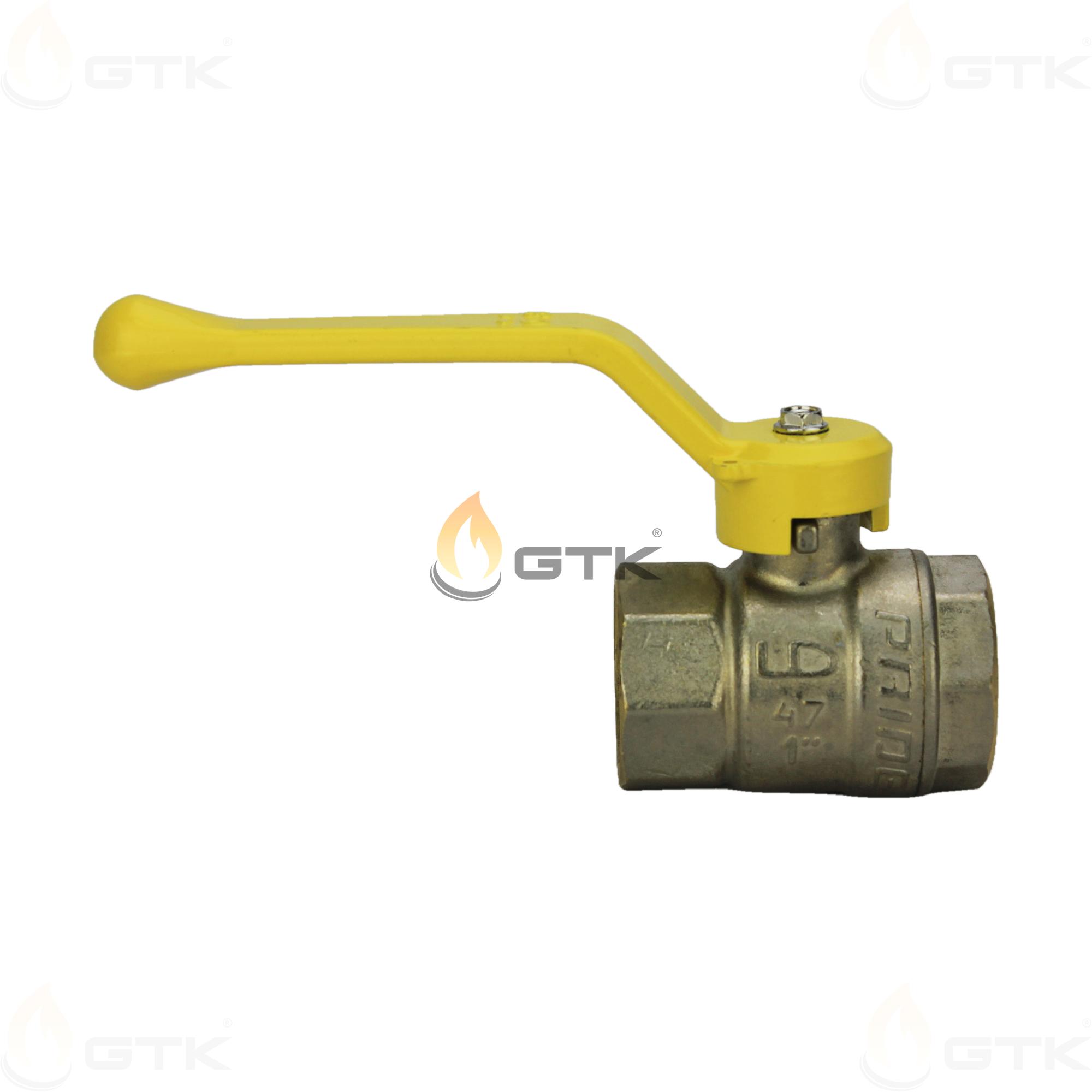 Шаровой латунный кран LD Pride DN25 PN40, 47.25.В-В.Р.GAS