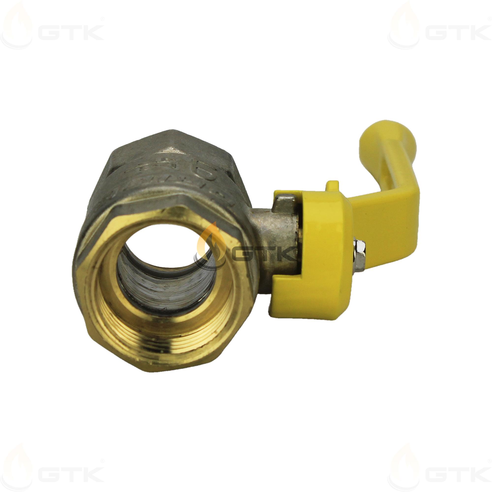 Шаровой латунный кран LD Pride DN25 PN40, 47.25.В-В.Р.GAS