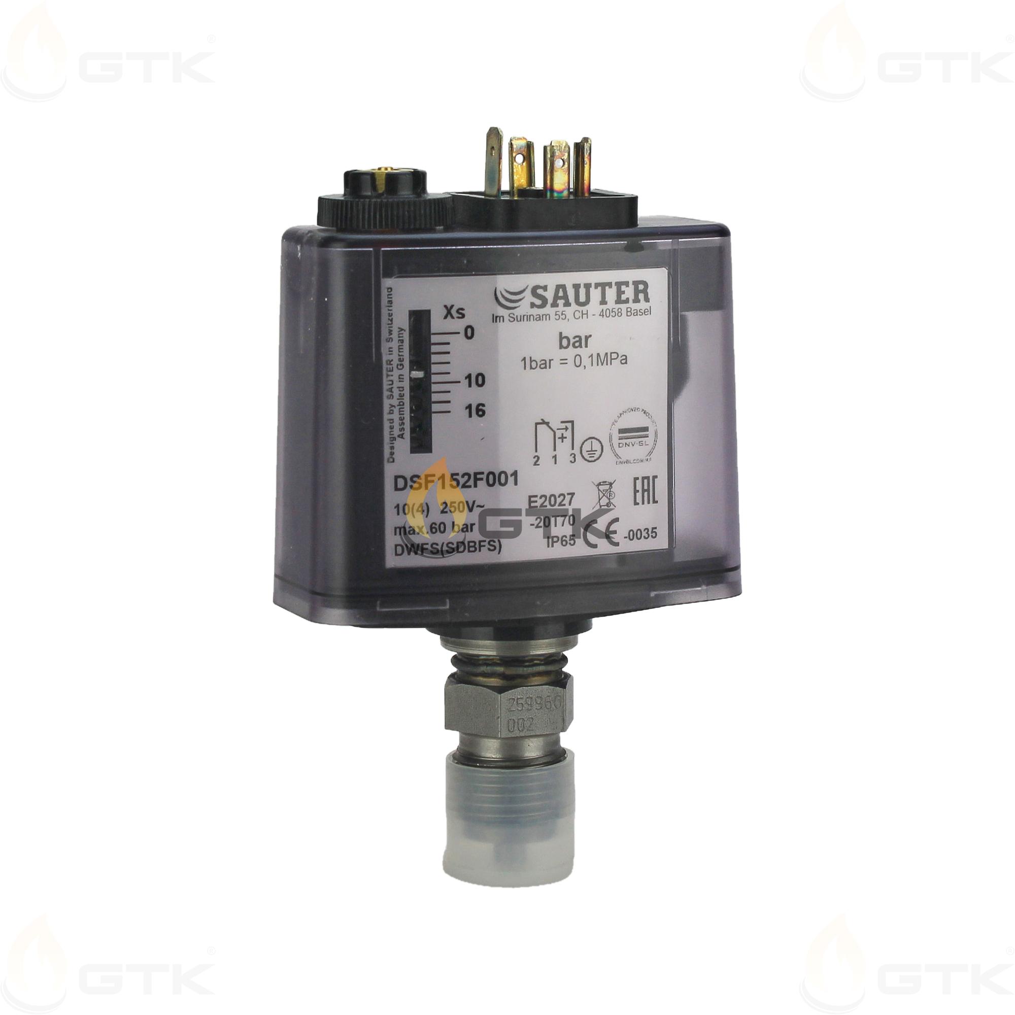 Регулятор-монитор давления Sauter DSF152F001