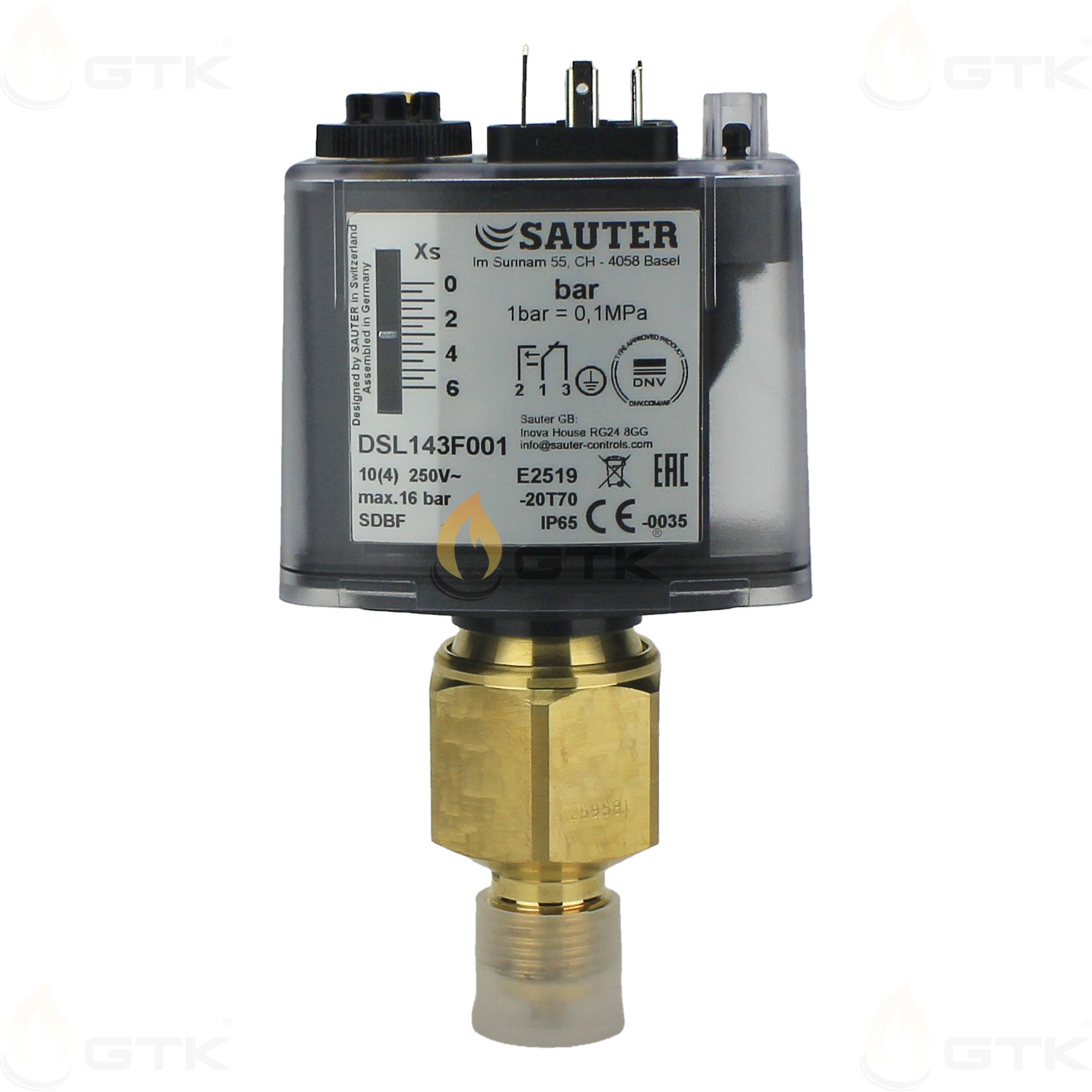 Ограничитель нижнего давления Sauter DSL143F001