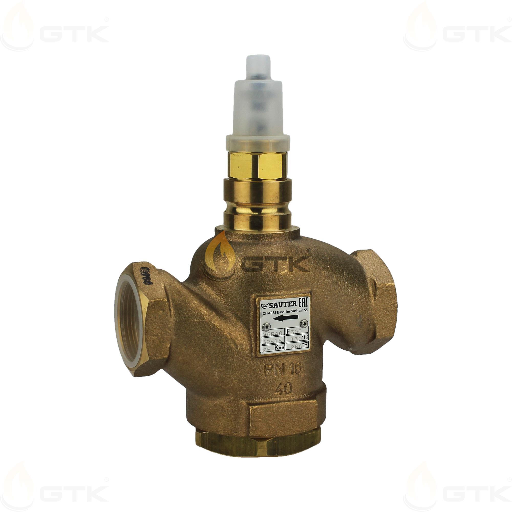 Проходной клапан Sauter V6R40F300 DN40 PN16 Проходной клапан Sauter V6R40F300 DN40 PN16