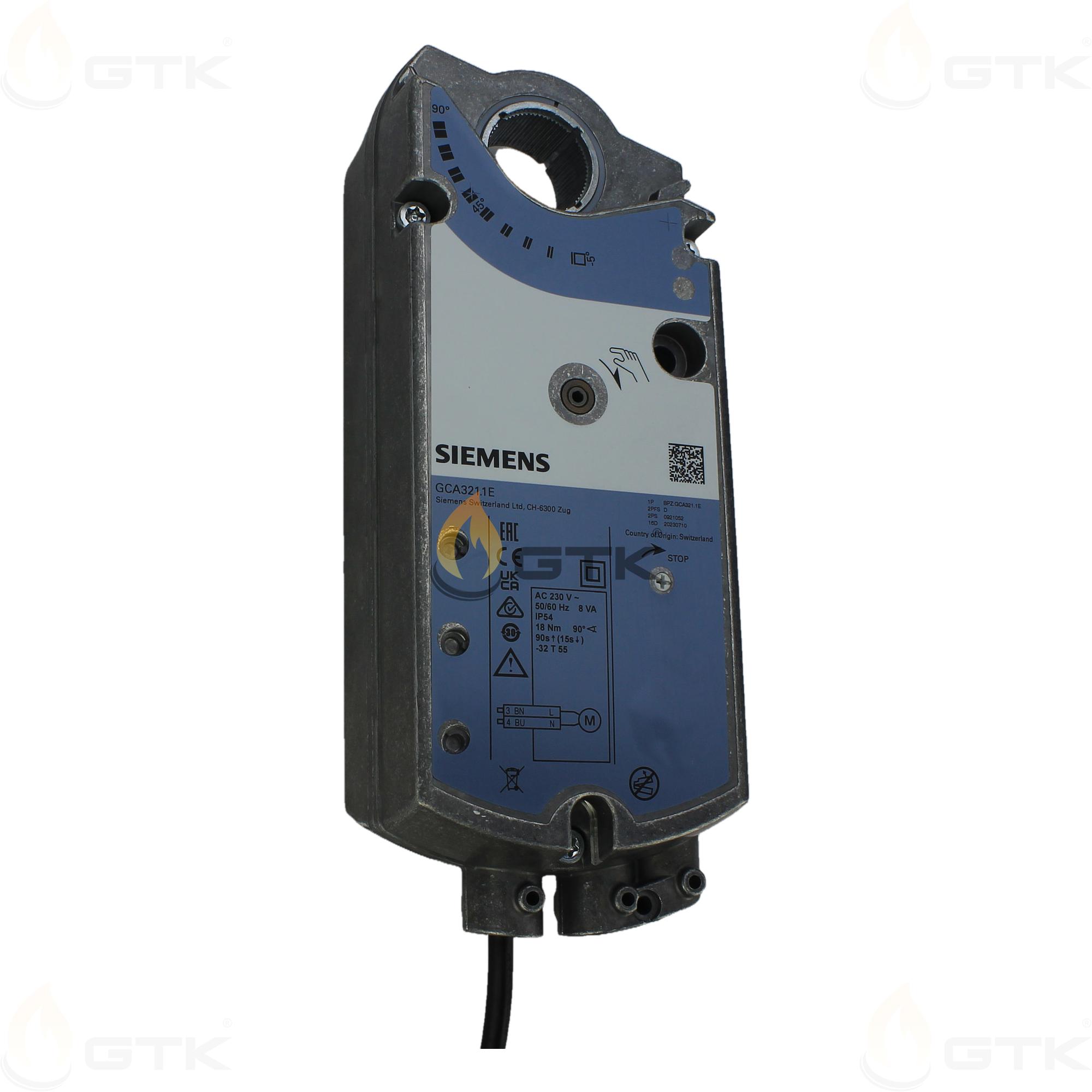 Привод воздушной заслонки Siemens GCA321.1E