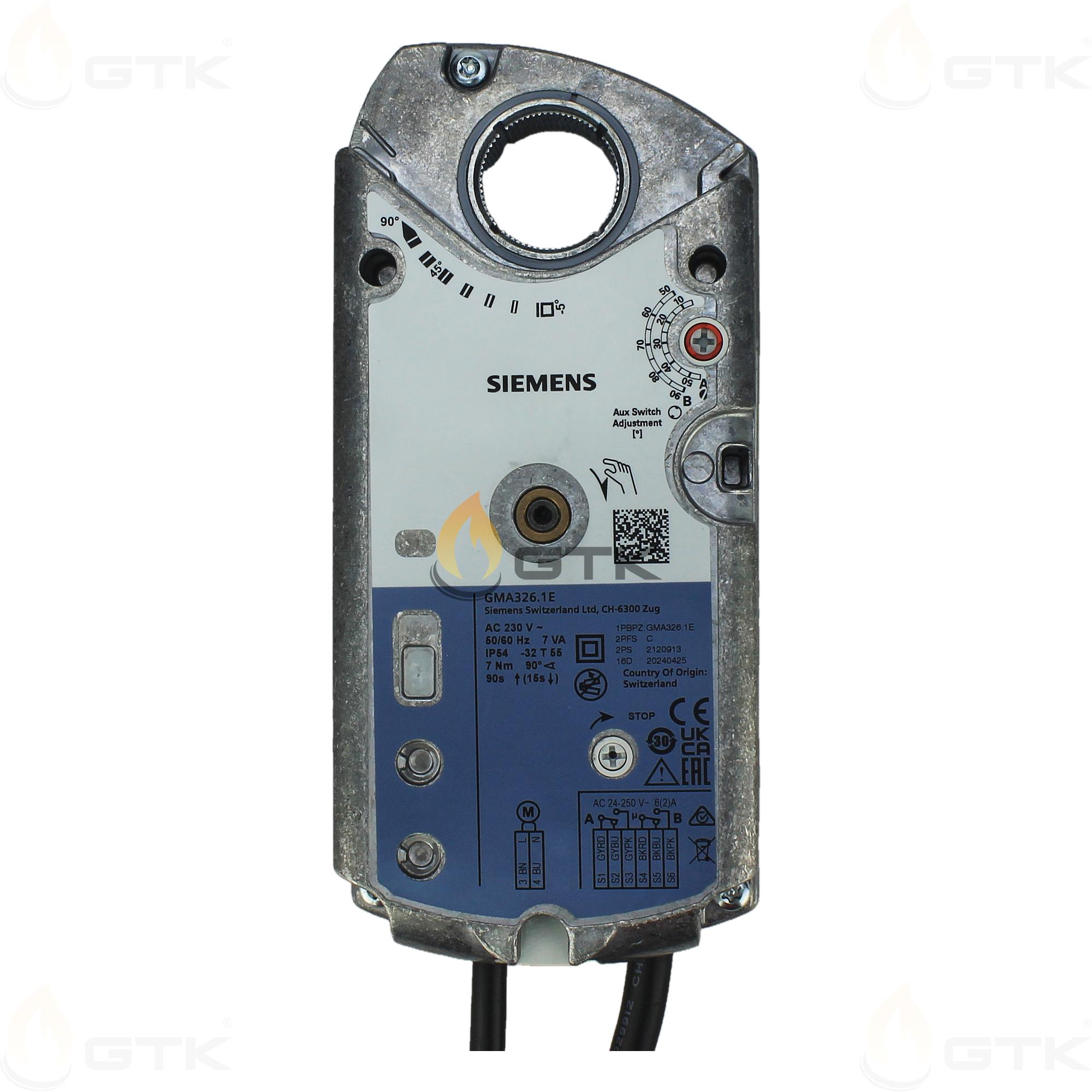 Привод воздушной заслонки Siemens GMA326.1E