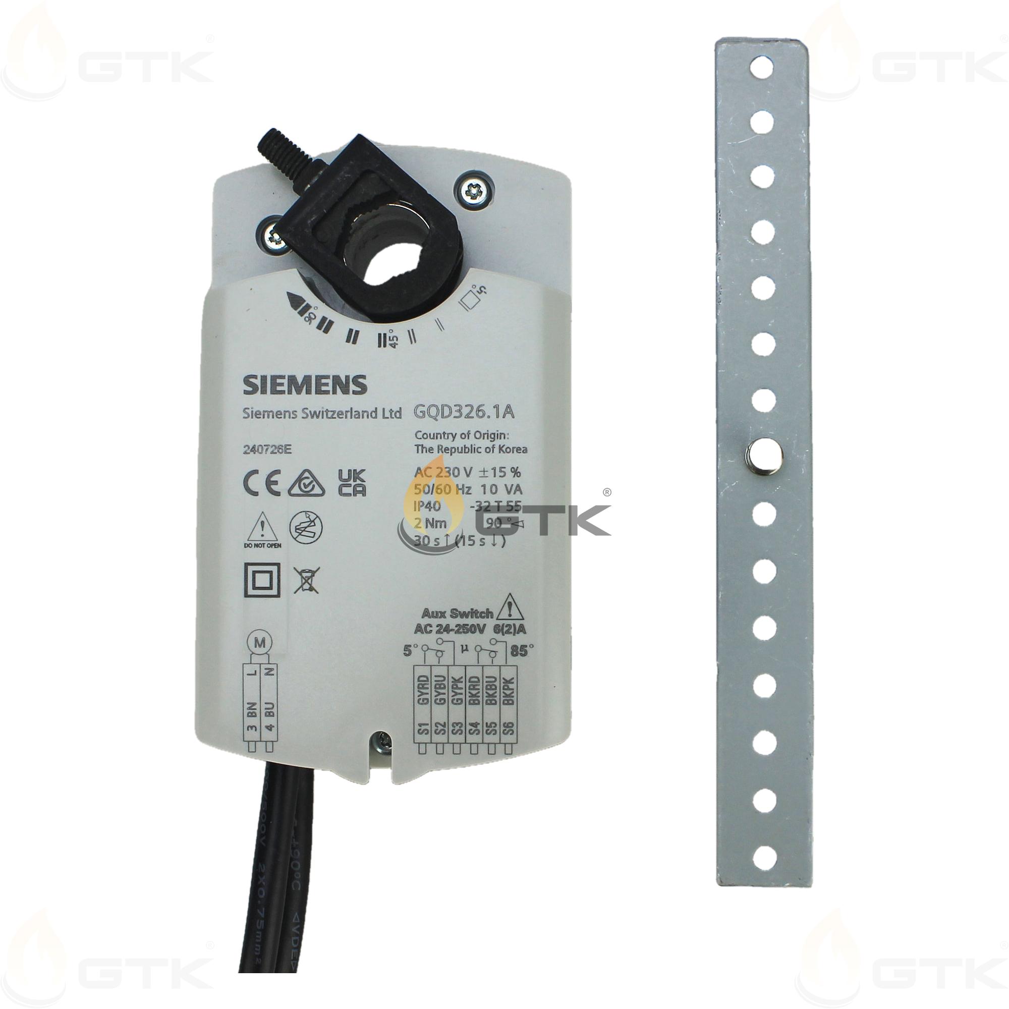 Привод воздушной заслонки Siemens GQD326.1A