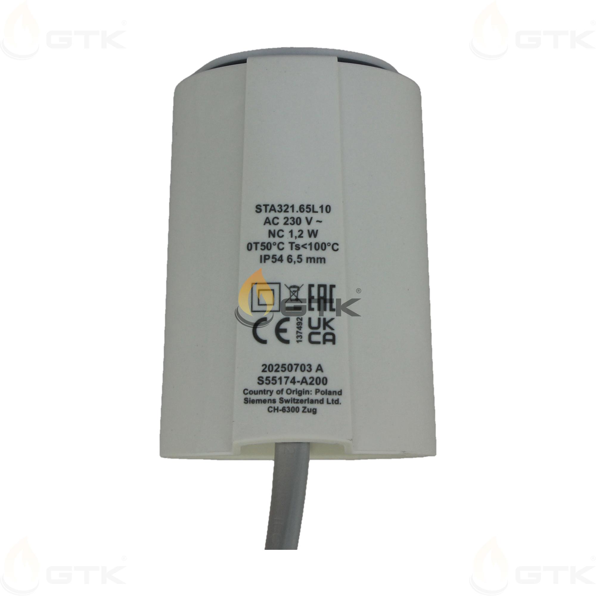 Привод Siemens STA321.65L10 электротермический, S55174-A200