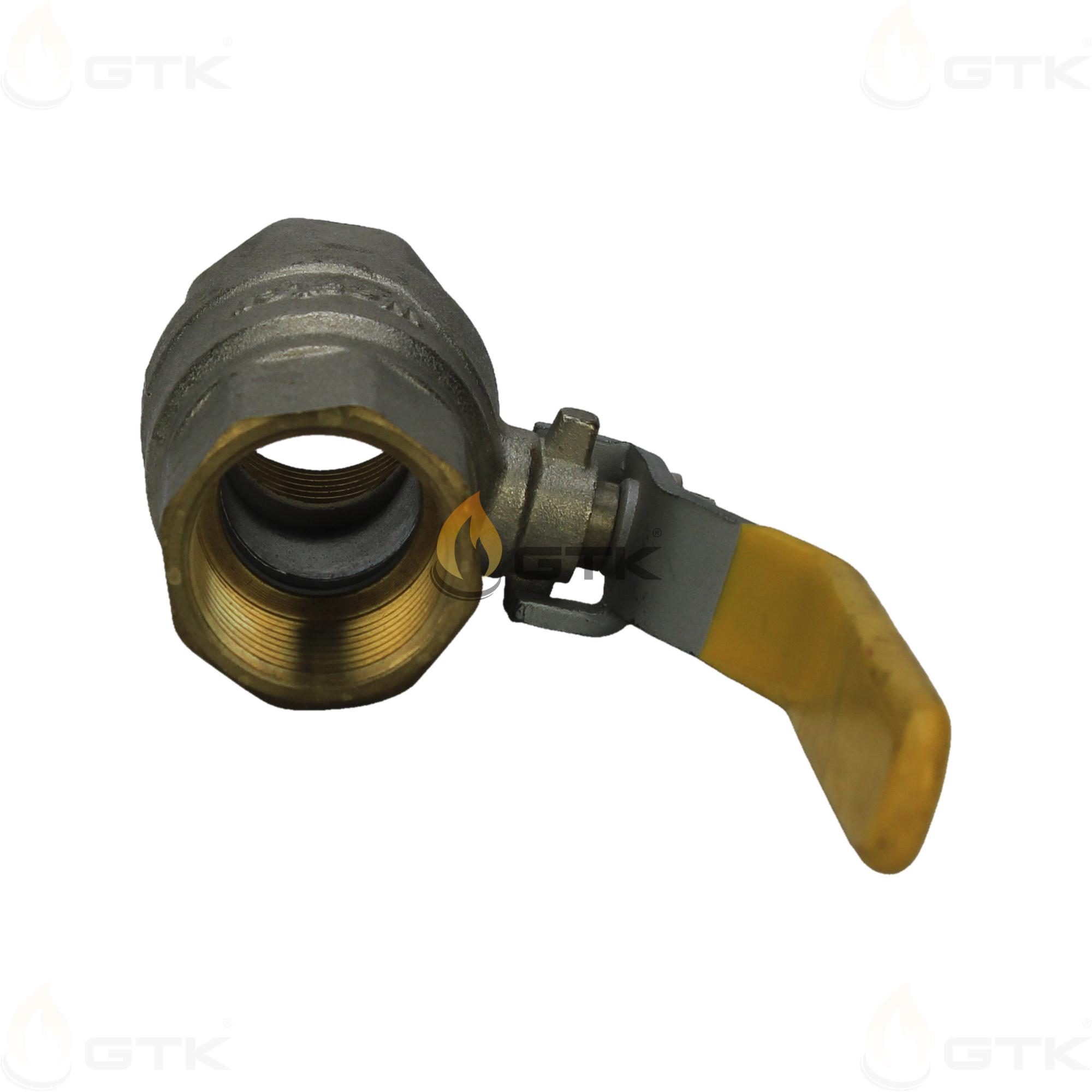 Шаровой латунный кран для газа Wester DN25 PN16