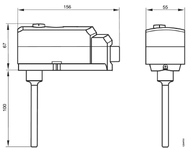 Схемы для Ограничивающий термостат Siemens RAK-ST.1600MP S55700-P107 | S55700-P107