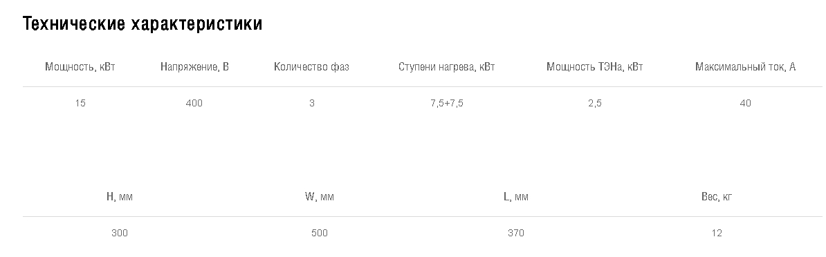 Схемы для Нагреватель электрический для прямоугольных каналов Shuft EHR 600*300-15 | НС-1055043