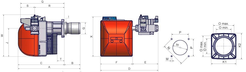 Схемы для Газовая горелка Cib Unigas NG350 M-.TN.M.RU.A.0.25| 02701014128