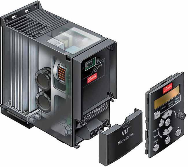 Схемы для Частотный преобразователь Danfoss VLT Micro Drive FC 51 0,75 кВт (380 - 480, 3 фазы) 132F0018 