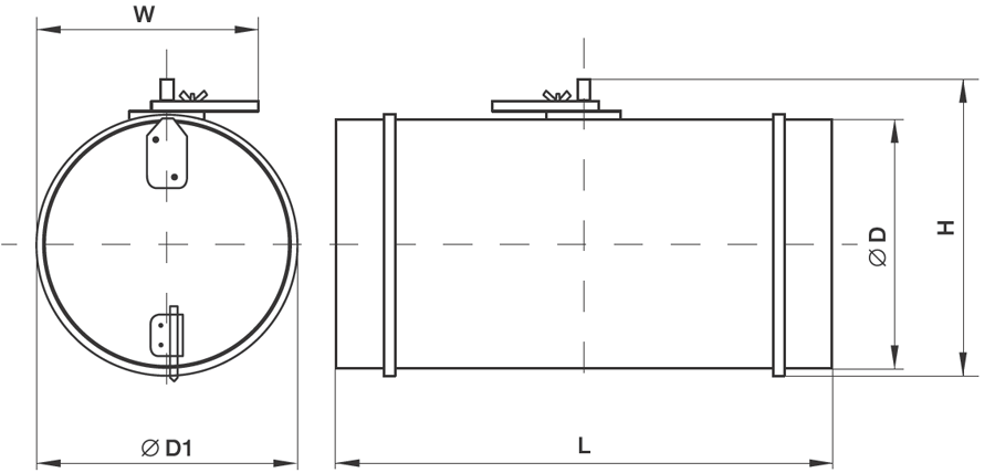 Схемы для Воздушный клапан Shuft DCr 355 | НС-0010006