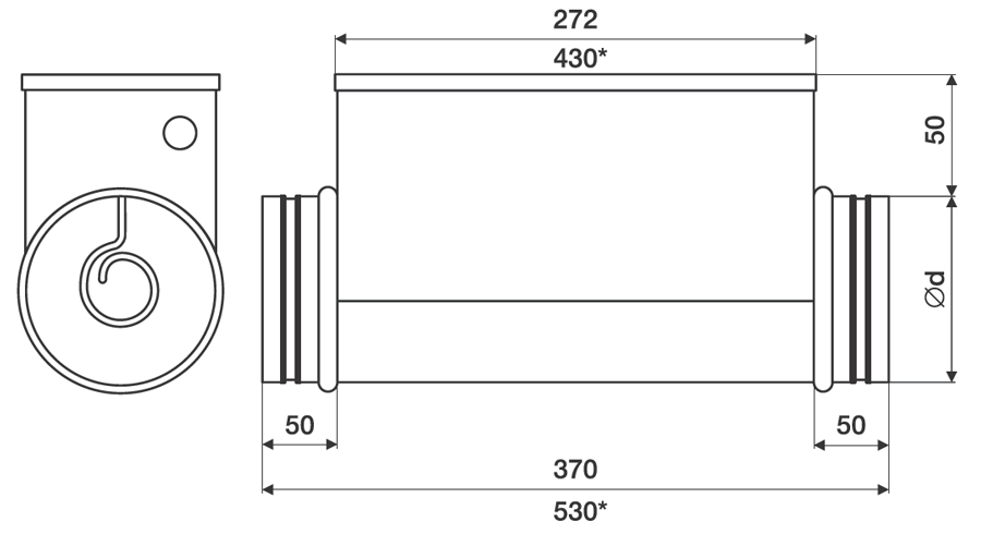 Схемы для Электрический нагреватель Shuft для круглого канала EHC 160-3,0/2 | НС-0007005