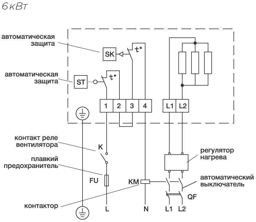 Схемы для Нагреватель электрический для прямоугольных каналов Shuft EHR 400*200-6/2ф | НС-1059141