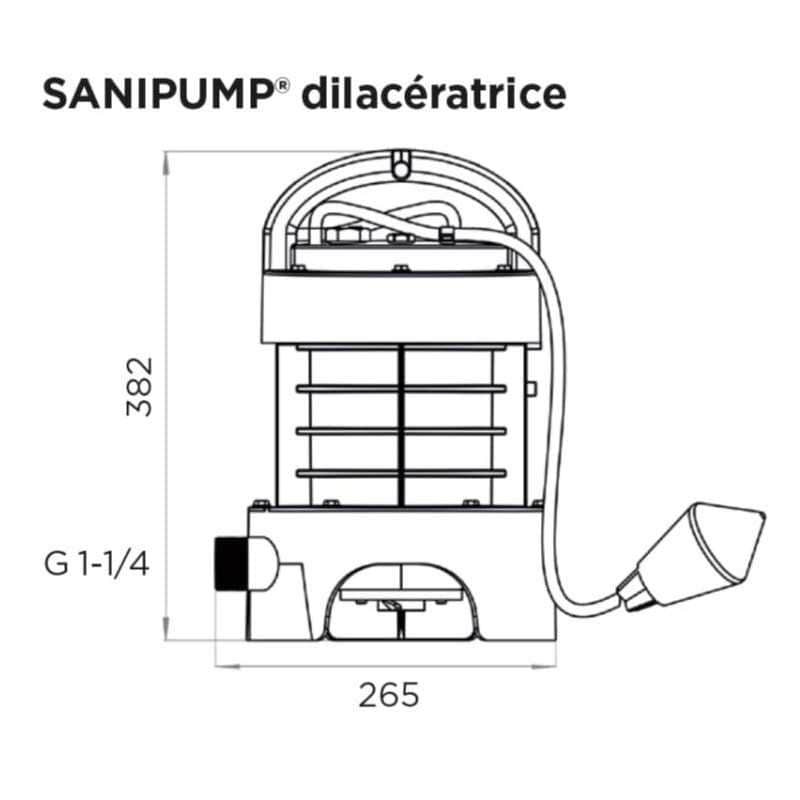 Схемы для Погружной фекальный насос-измельчитель SFA SANIPUMP | 3308815074610